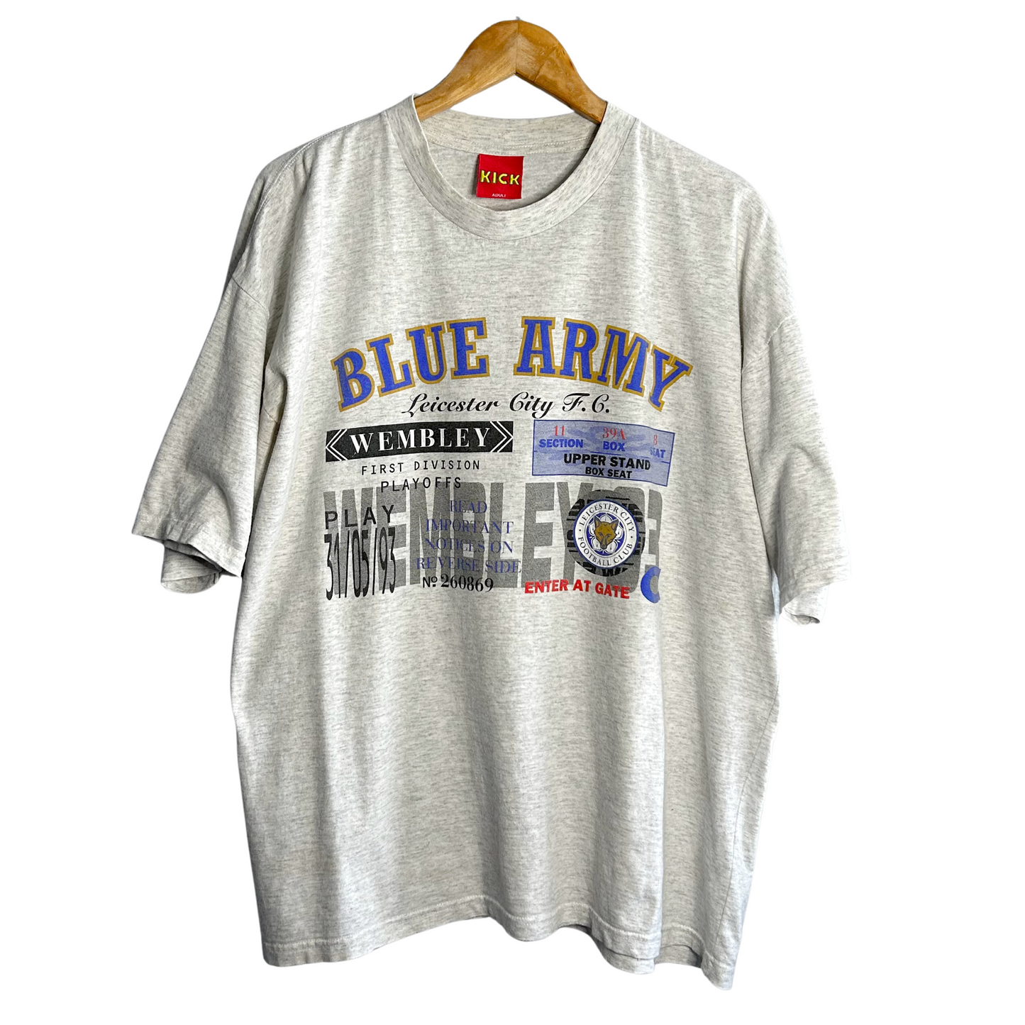 1992-93 Leicester City Graphic Tee - XL