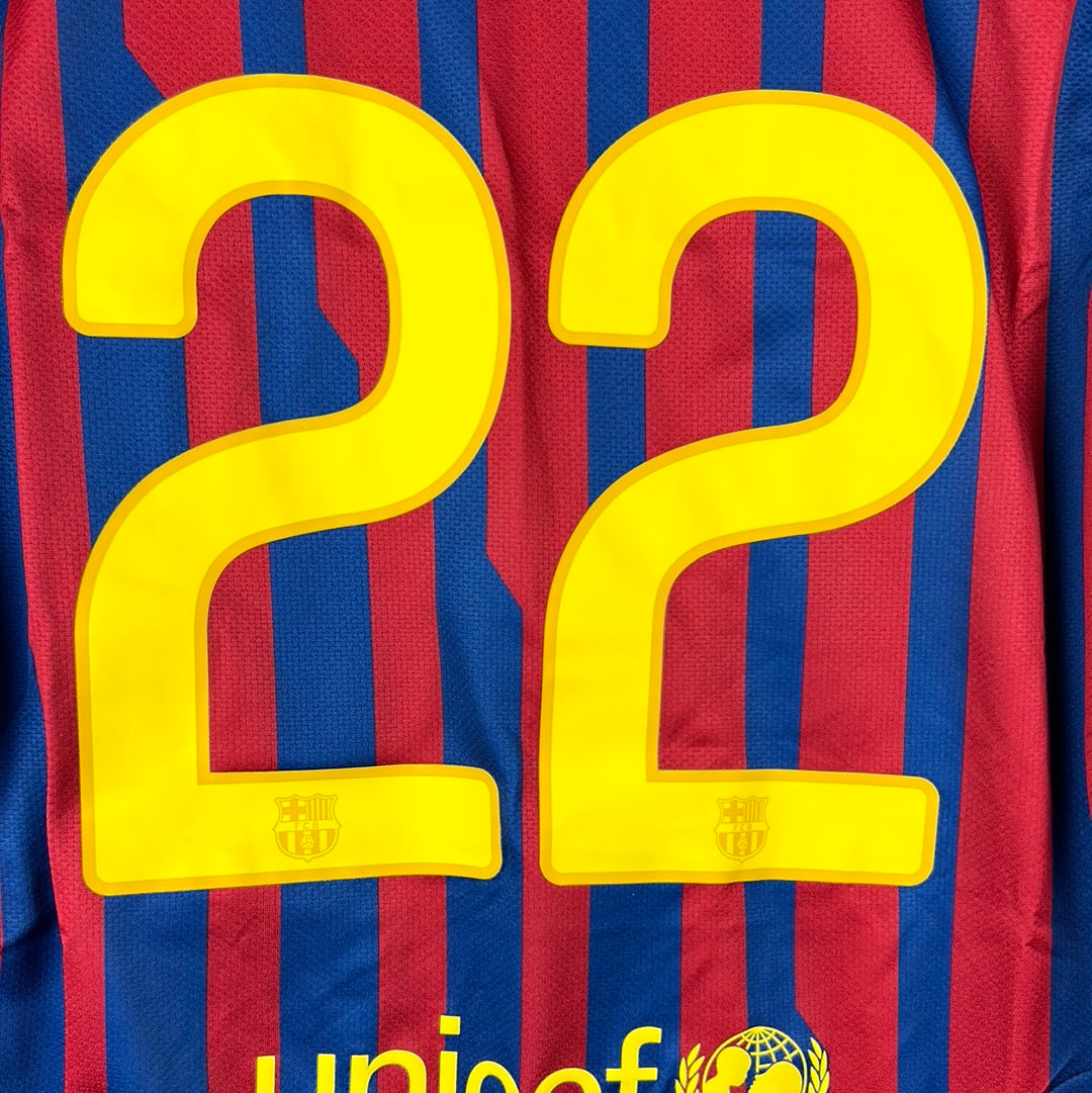 Barcelona 2011/2012 Player Issue Home Shirt - 22 - Pre Season Shirt