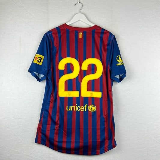 Barcelona 2011/2012 Player Issue Home Shirt - 22 - Pre Season Shirt