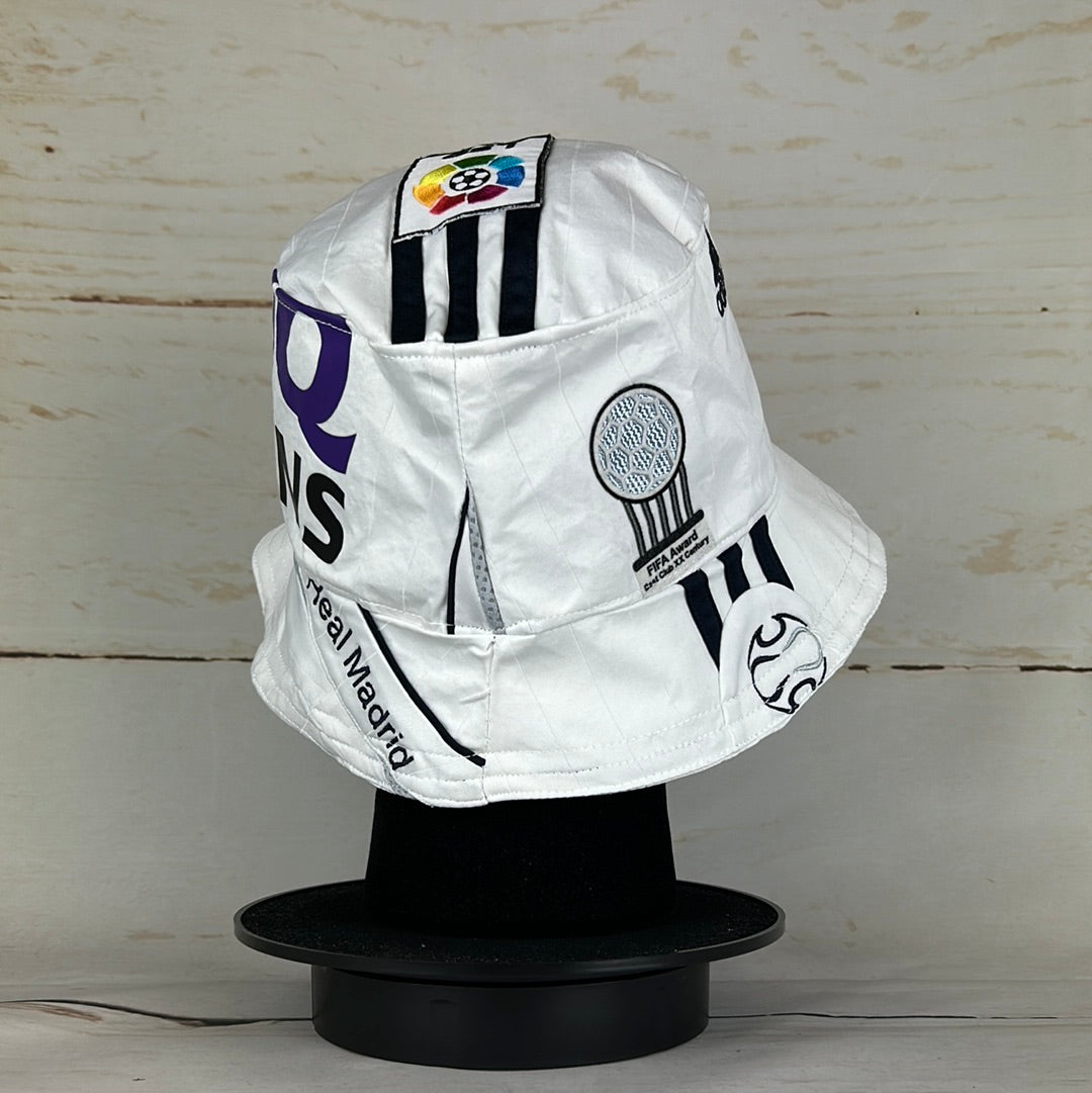Real Madrid 2006-2007 Upcycled Home Shirt Bucket Hat