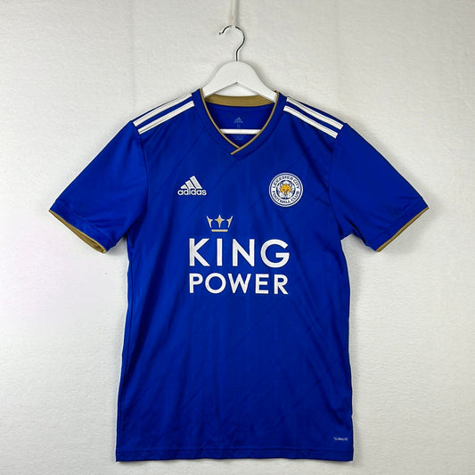 Leicester City 2017/2018 Home Shirt Front with King Power sponsor