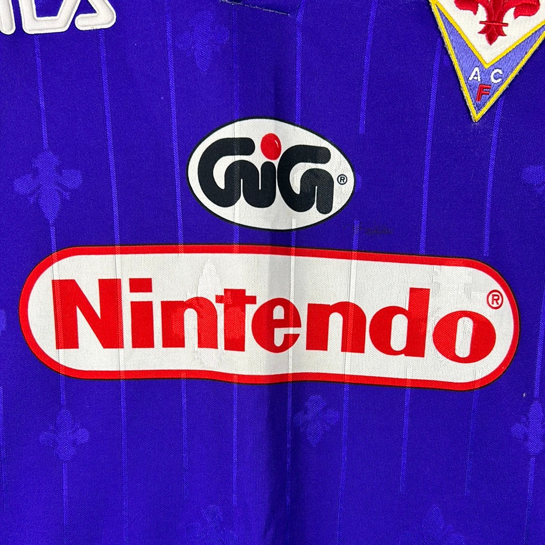 Fiorentina 1997 -1998 Home Shirt - Large - Long Sleeve