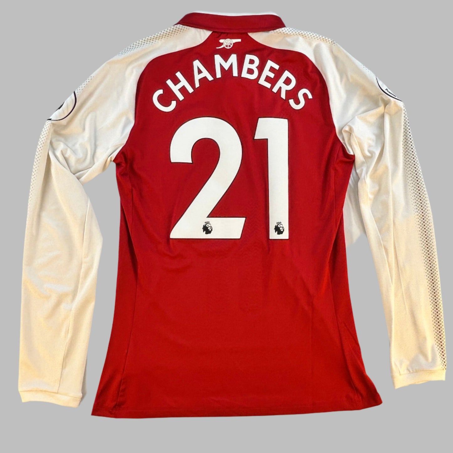 Arsenal 2017/2018 Match Issued Home Shirt - Chambers 21