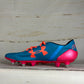 Memphis Depay Match Worn Football Boots - Blue/ Pink