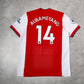 2021/22 Arsenal Home Shirt Adidas Aubameyang (XL)