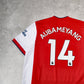2021/22 Arsenal Home Shirt Adidas Aubameyang (XL)
