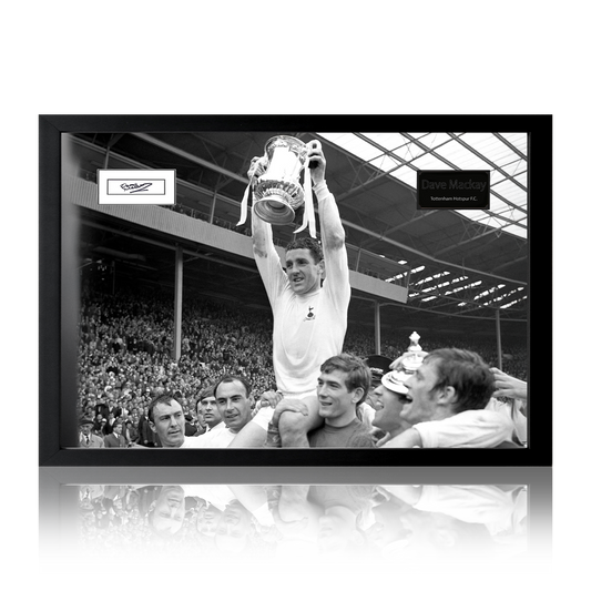 Dave Mackay Signed Tottenham Hotspur Cut Iconic Frame