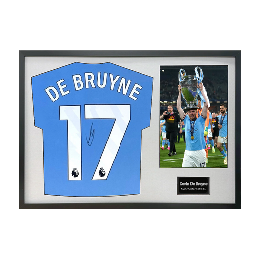 Kevin De Bruyne Signed Manchester City Shirt Classic Frame