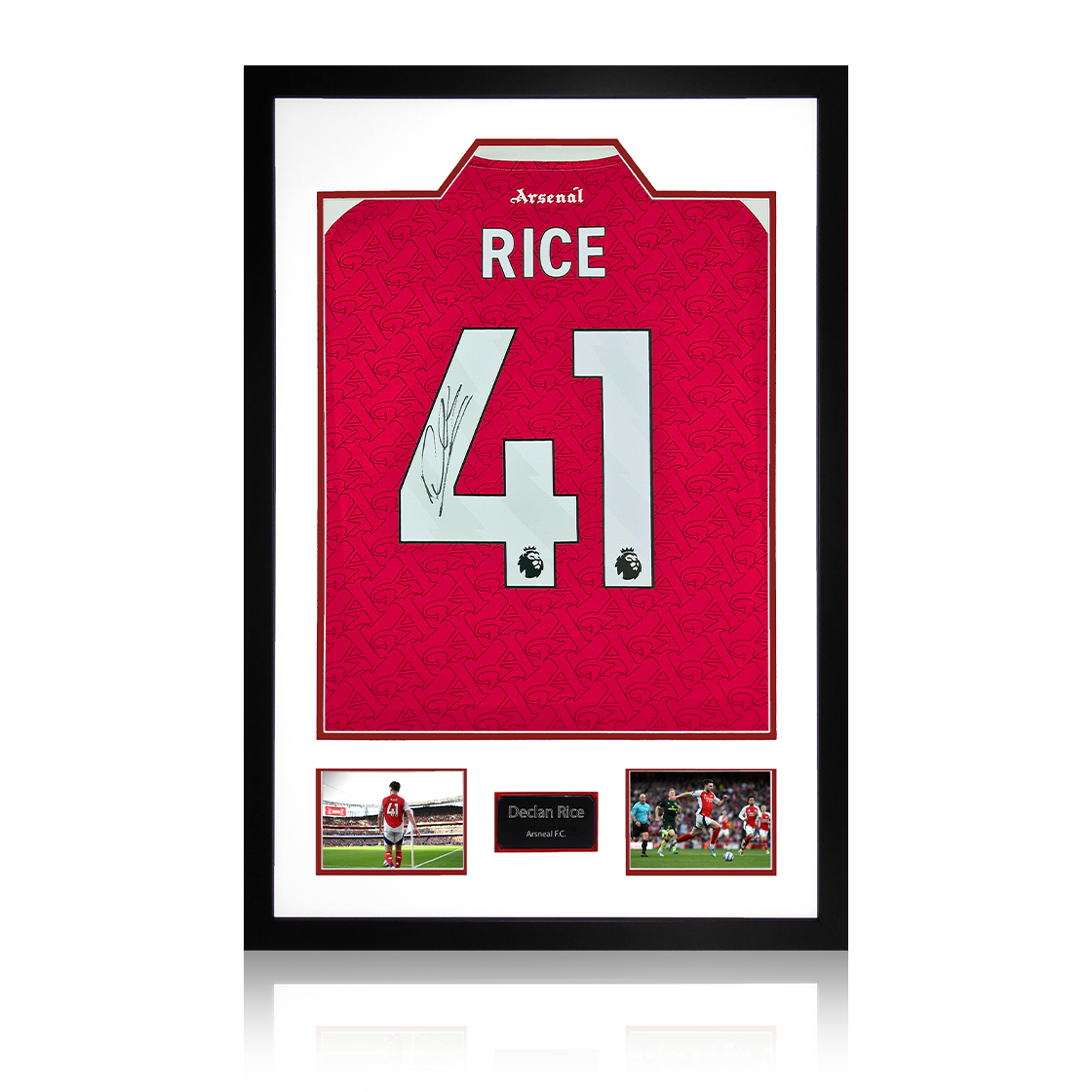 Declan Rice Signed Arsenal Shirt Premium Frame (ACG Cert)