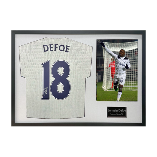 Jermain Defoe Signed Tottenham Hotspur Shirt Classic Frame