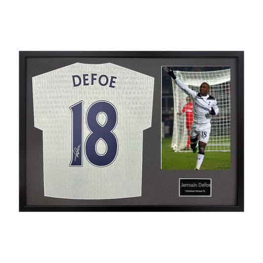 Jermain Defoe Signed Tottenham Hotspur Shirt Classic Frame