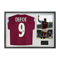 Jermain Defoe Signed West Ham Shirt Classic Frame