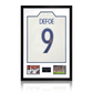 Jermain Defoe Signed England Shirt Premium Frame
