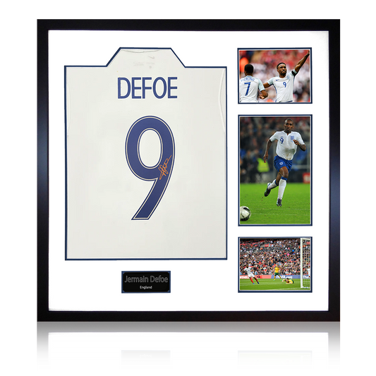 Jermain Defoe Signed England Shirt Elite Frame