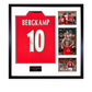 Dennis Bergkamp Signed Arsenal Shirt Elite Frame