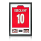 Dennis Bergkamp Signed Arsenal Shirt Premium Frame