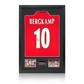 Dennis Bergkamp Signed Arsenal Shirt Premium Frame