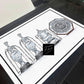 Derby Inspired Major Trophies Football Print