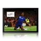 Didier Drogba Signed Chelsea Cut Iconic Frame
