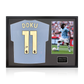 Jérémy Doku Signed Manchester City Shirt Classic Frame
