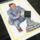Don Revie Leeds Champions of England Football Print