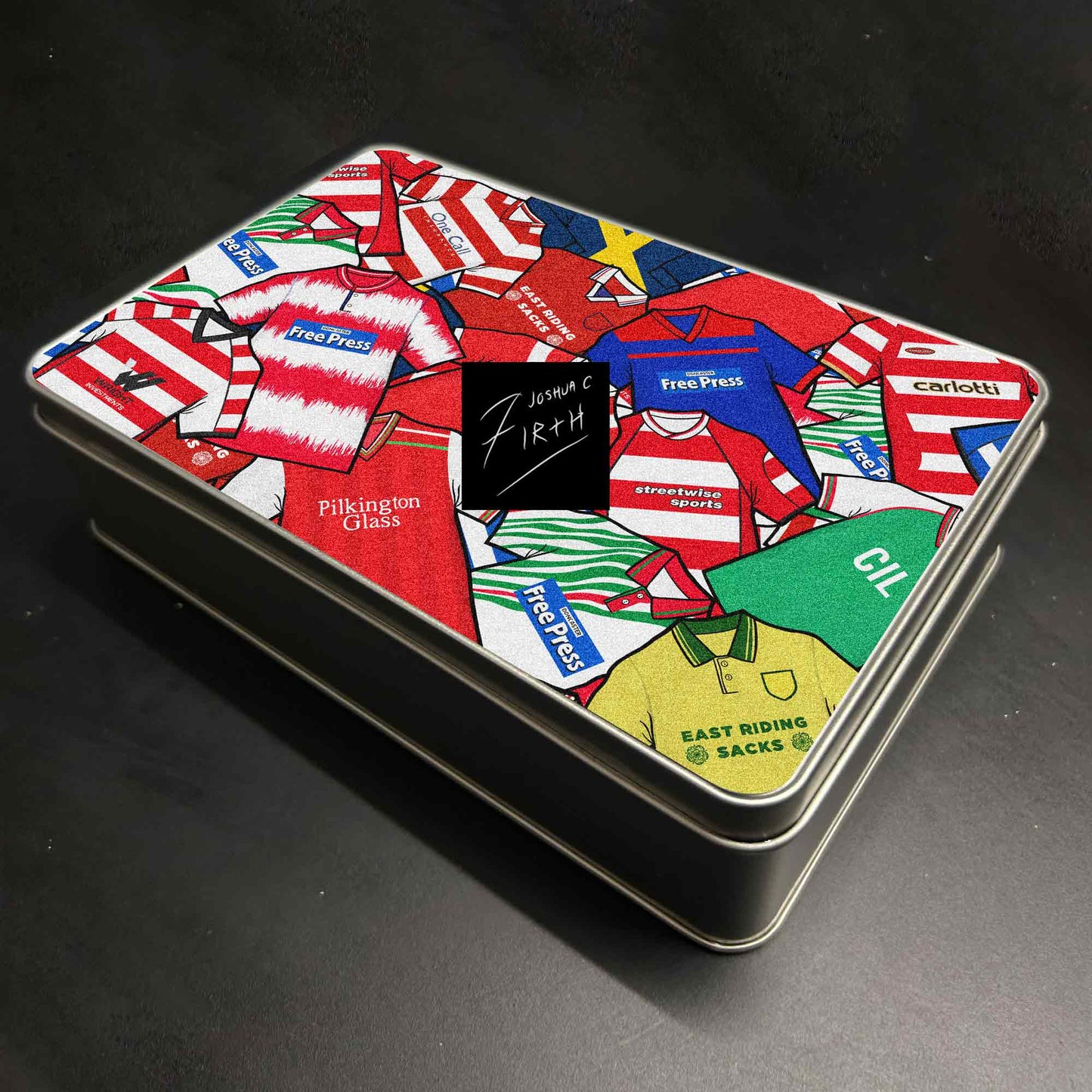 Doncaster Inspired Football Retro Shirts Metal Sweets / Biscuit Tin