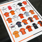 Dundee Utd Retro Shirts Football Print