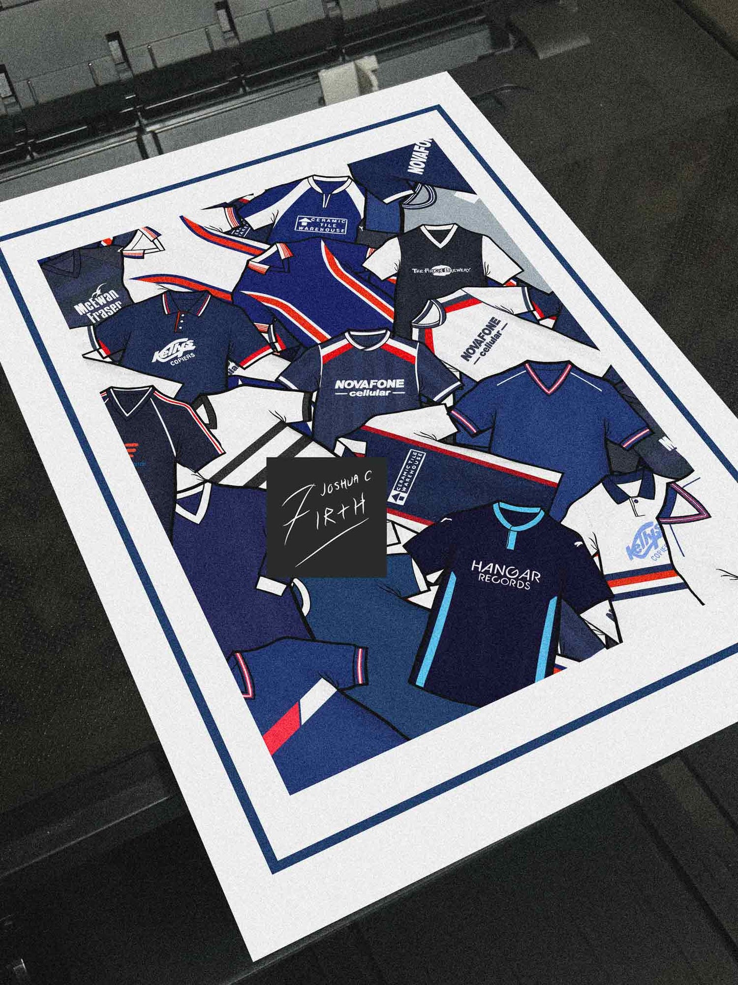 Dundee Kit Collage Retro Shirts Football Print