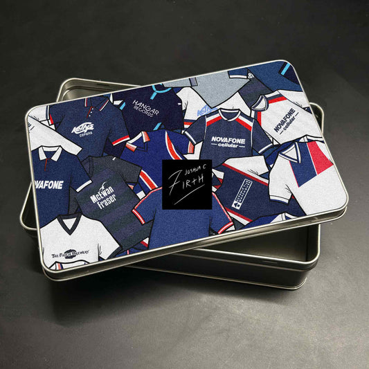 Dundee Inspired Football Retro Shirts Metal Sweets / Biscuit Tin