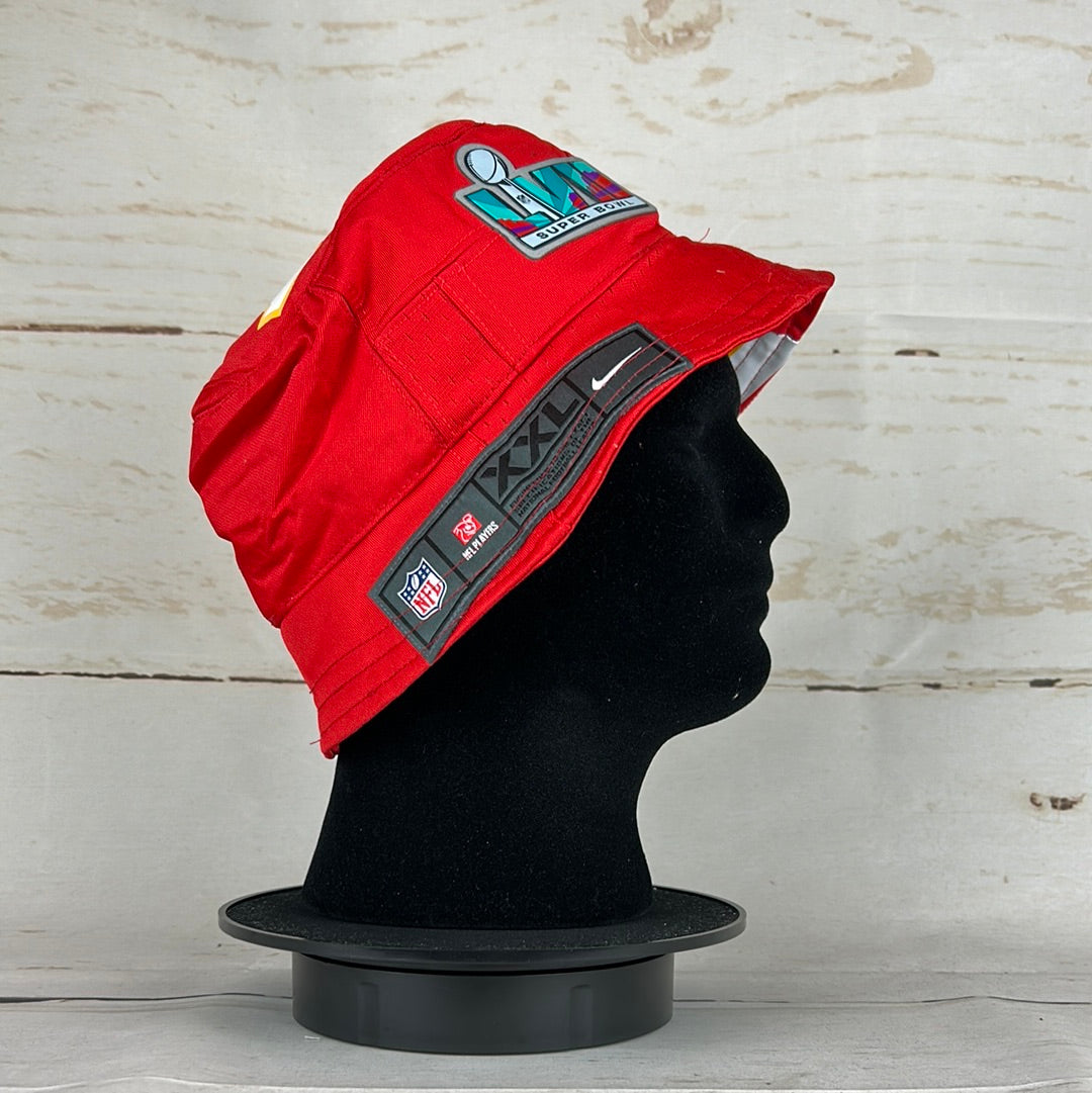 Kansas City Chiefs Upcycled NFL Jersey Bucket Hat