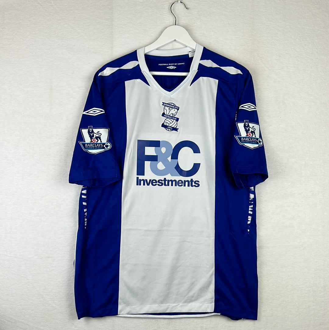 Birmingham City 2007/2008 Player Issue Home Shirt - Queudrue 15