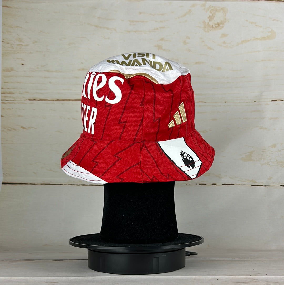 Arsenal 2023/2024 Upcycled Home Shirt Bucket Hat