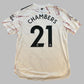 Arsenal 2020/2021 Match Issued Away Shirt - Chambers 21 v Wolves