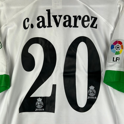 Racing Santander 2006-2007 Match Worn Home Shirt - Medium - Alvarez 20