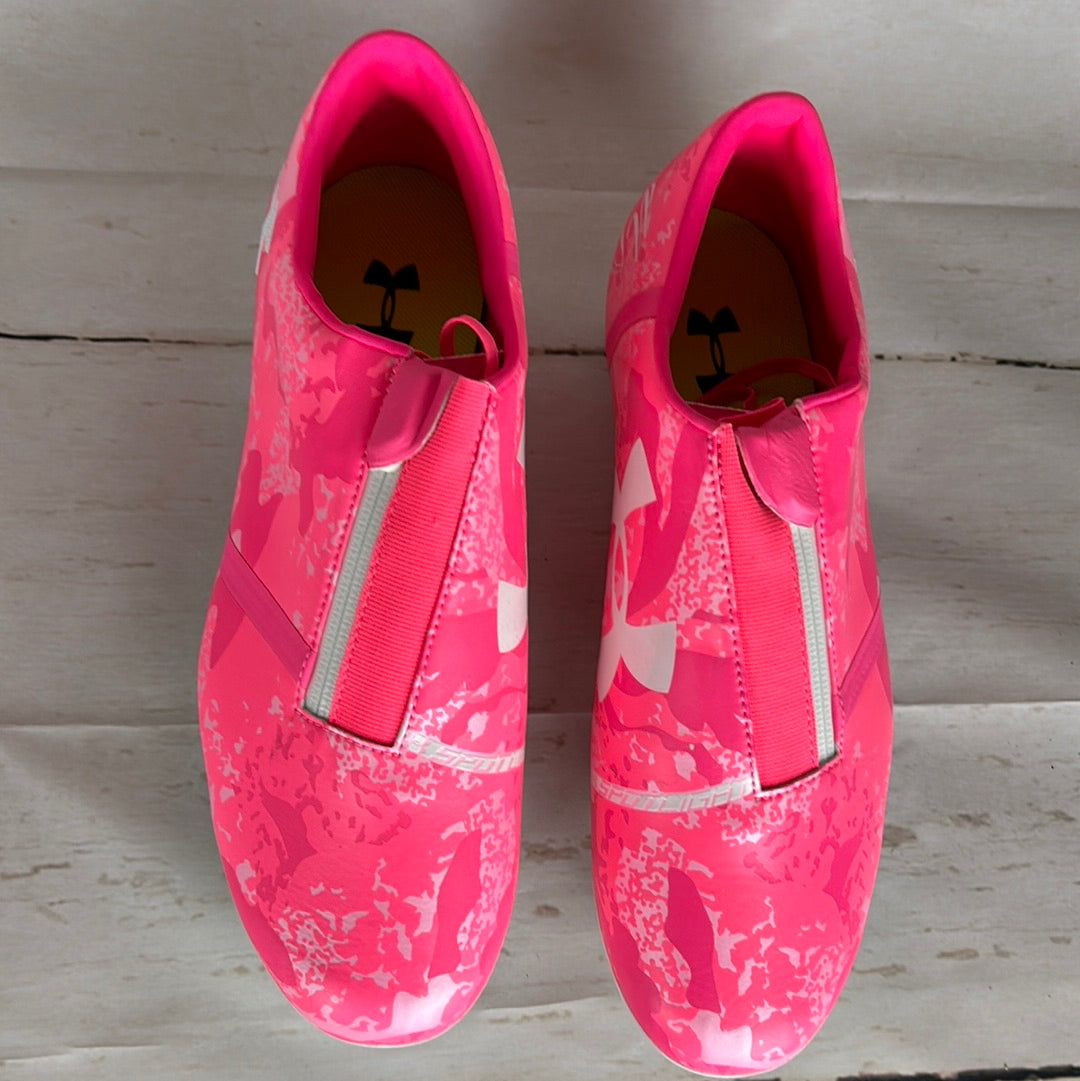 Under armour clearance football boots pink