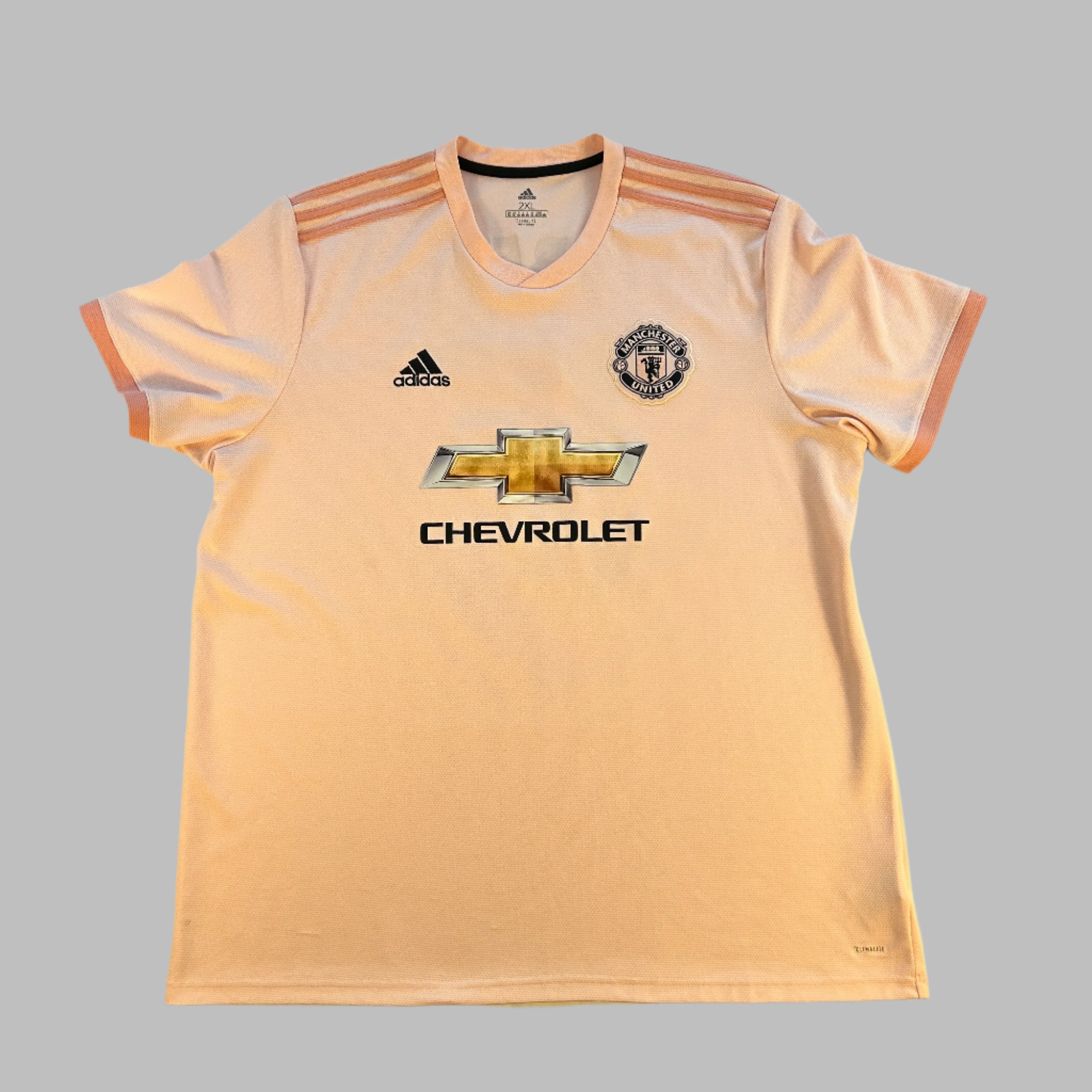 Manchester United 2018 2019 Pink Away Shirt Large Casual Football Shirts