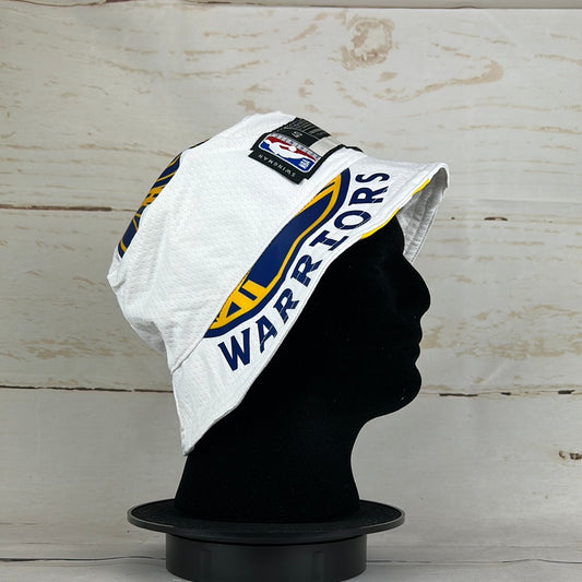 San Francisco Golden State Warriors Upcycled NBA Jersey Bucket Hat *3