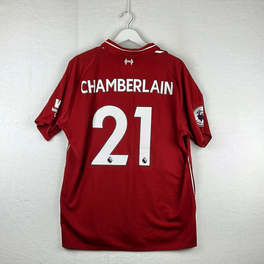 Liverpool 2018/2019 Home Shirt - Extra Large - Chamberlain 21