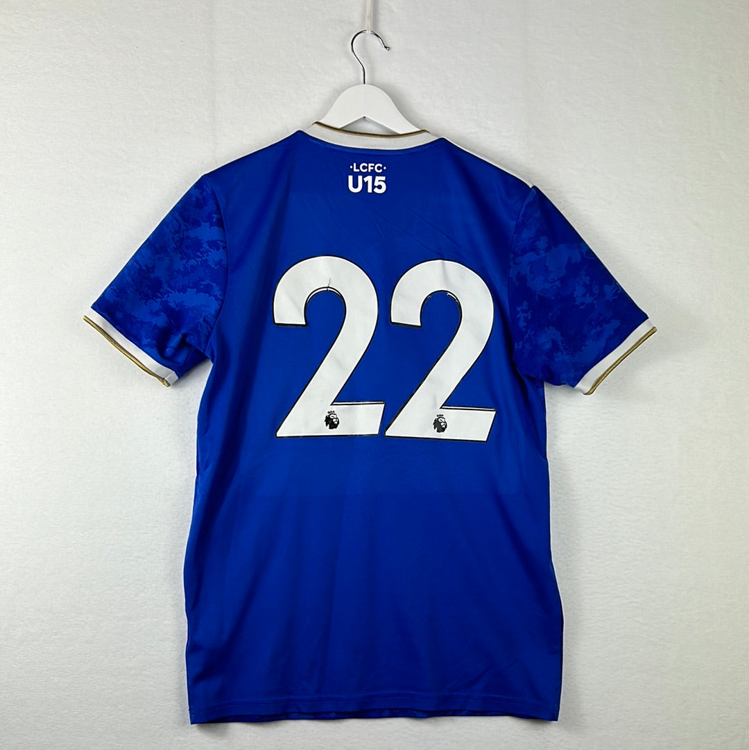 Leicester City 2020/2021 Home Shirt - Medium - Player Shirt