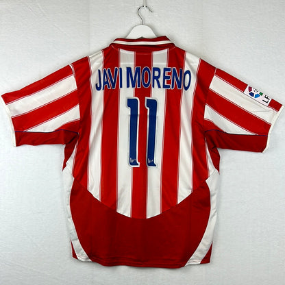 Atletico Madrid 2003/2004 Player Issue Home Shirt - Javi Moreno 11 - Tesoro Del Amazonas