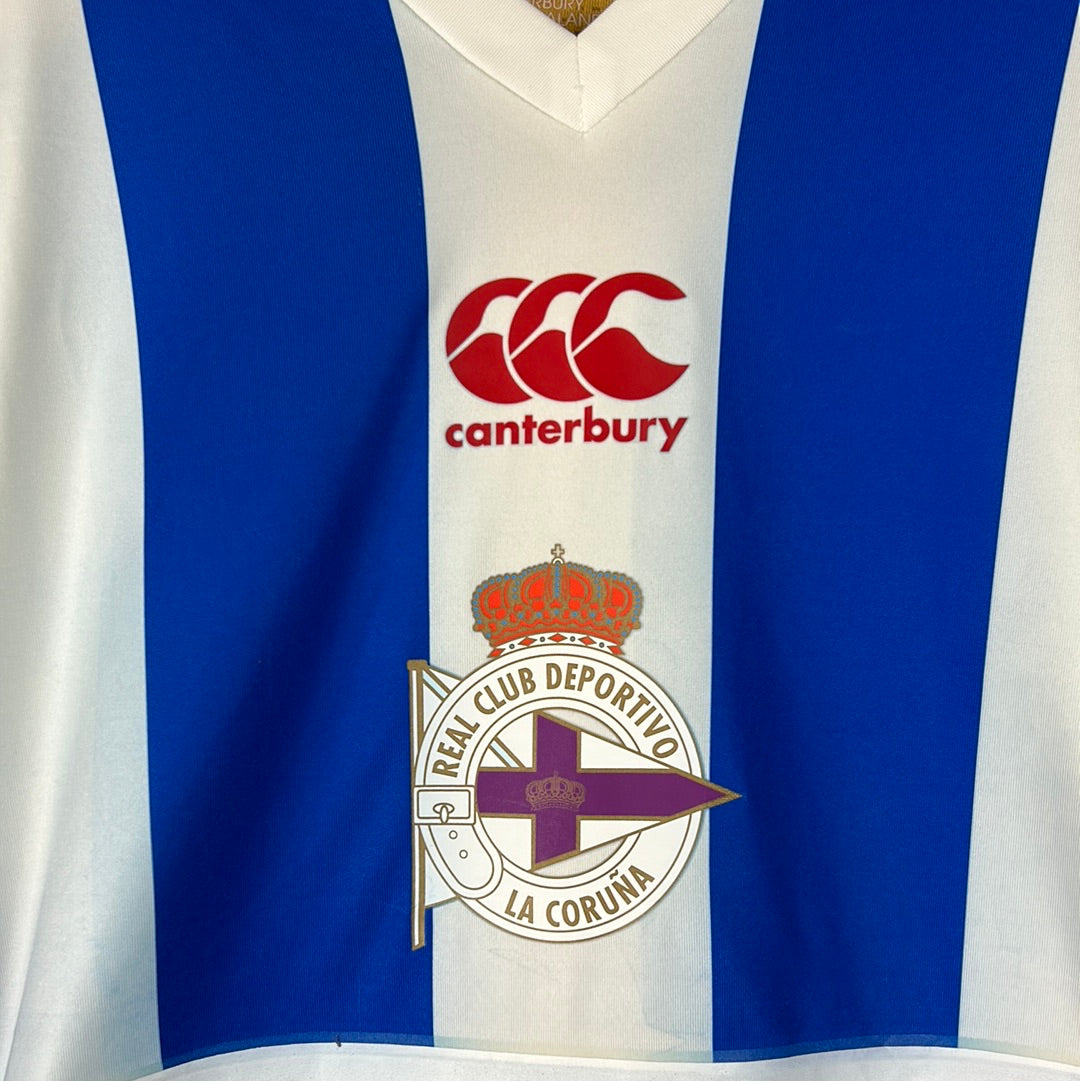 Deportivo La Coruna 2007/2008 Player Issue Home Shirt - De Guzman 6