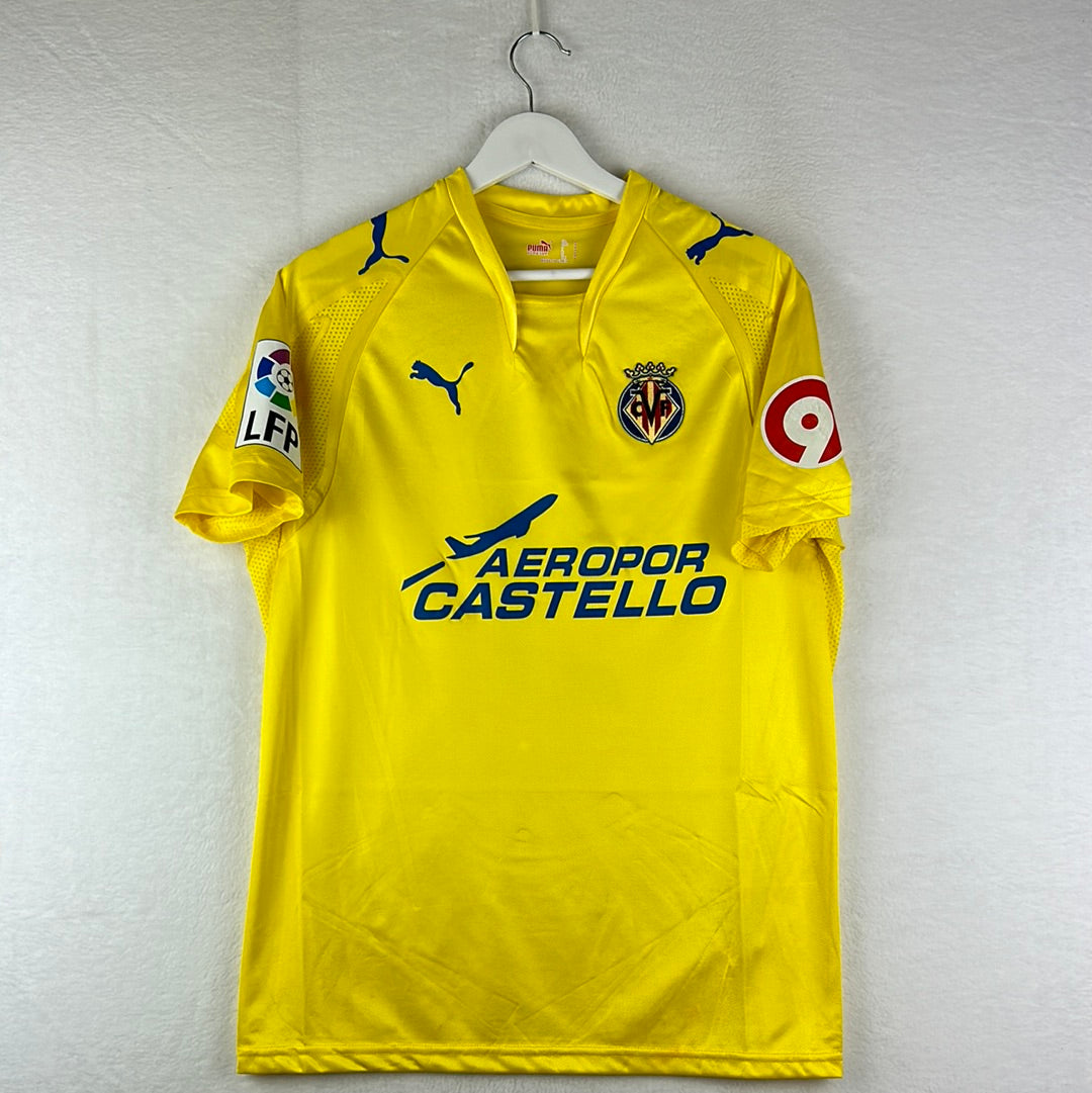 Villarreal 2007/2008 Match Worn Home Shirt Front