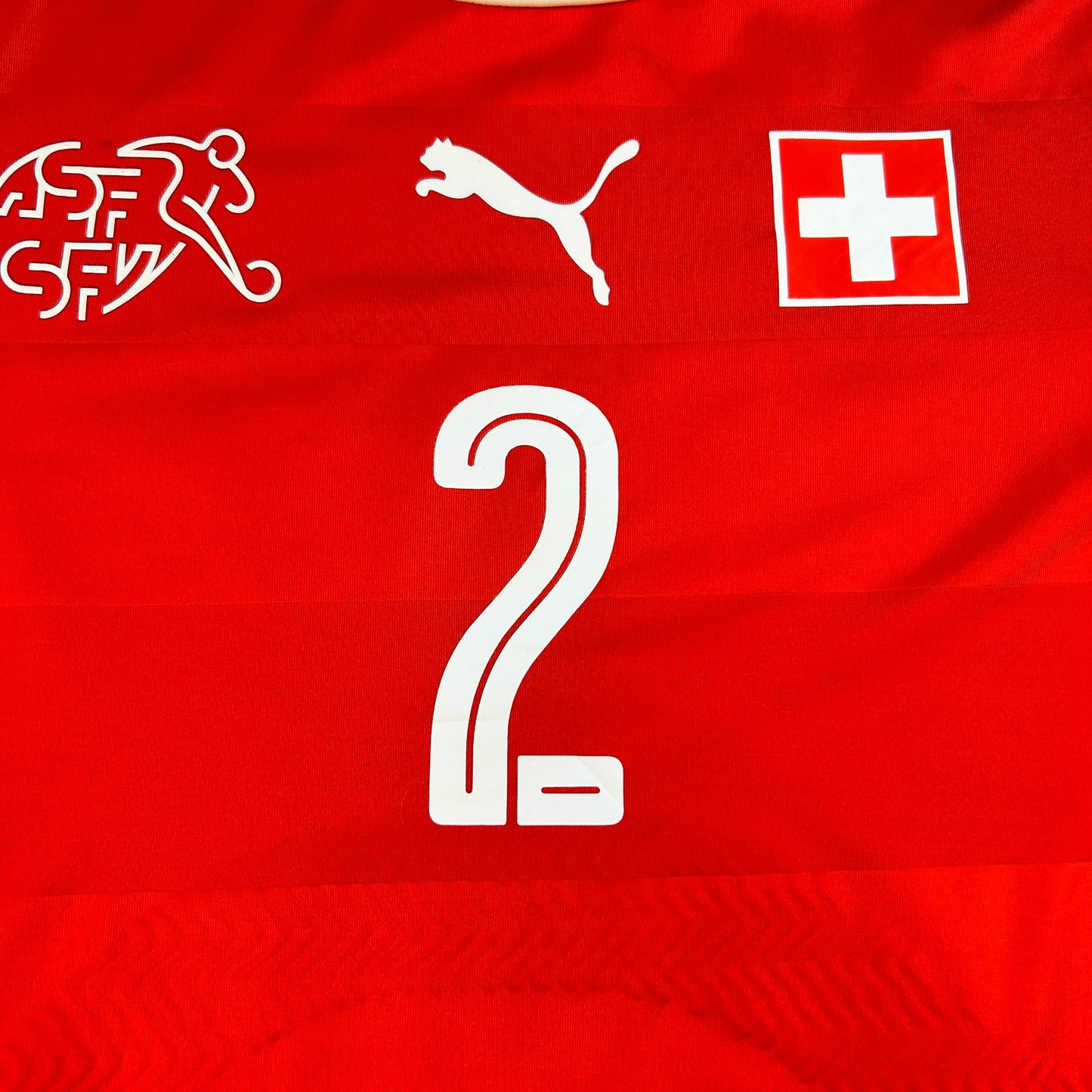 Switzerland 2008 Player Issue Home Shirt - Steinemann 2