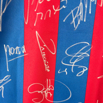 Barcelona 2005/2006 Player Issue Home Shirt - Ezquerro 4 - Squad Signed