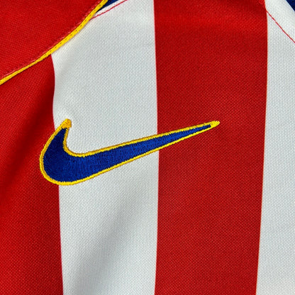 Atletico Madrid 2004/2005 Match Home Shirt - Simeone 14 - Dos Rubias De Pelo En Pecho