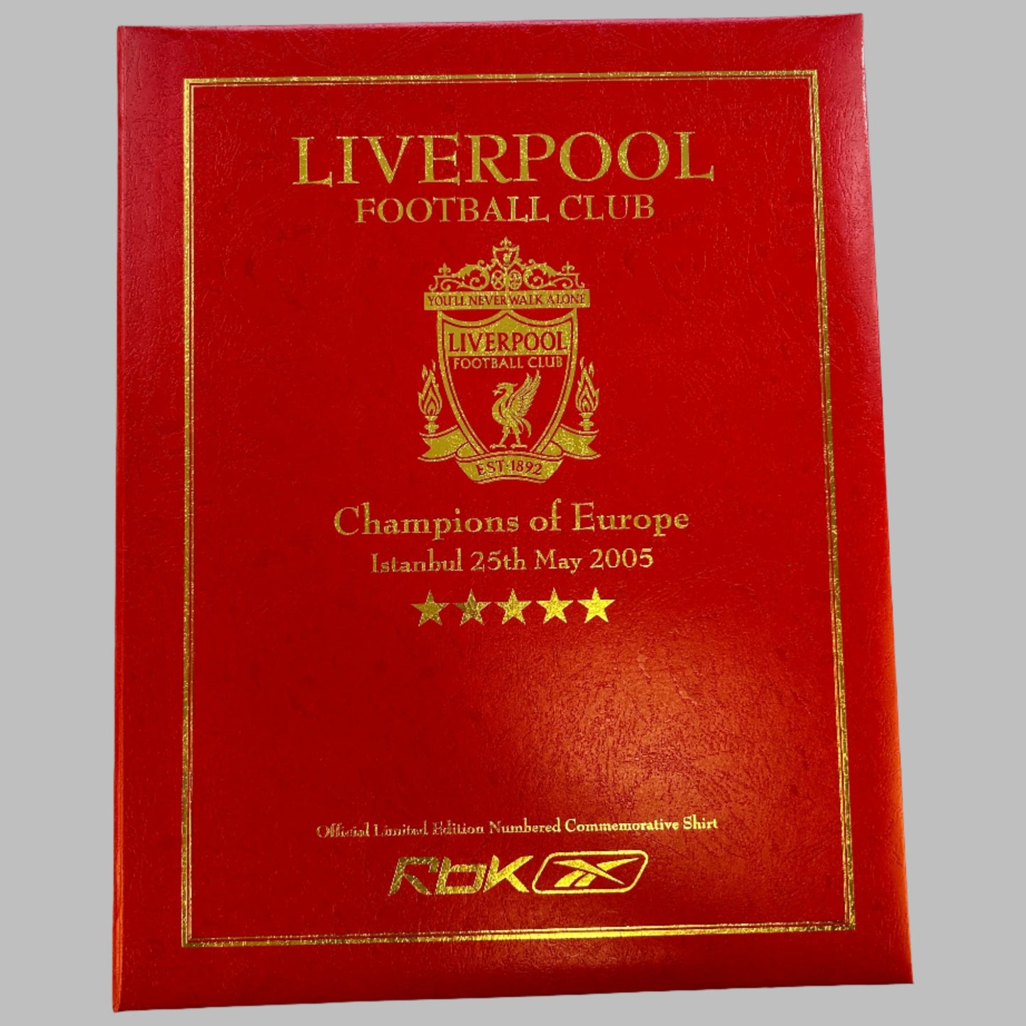 Liverpool 2005 Champions League Limited Edition Boxed Home Shirt