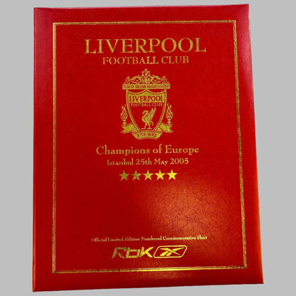 Liverpool 2005 Champions League Limited Edition Boxed Home Shirt