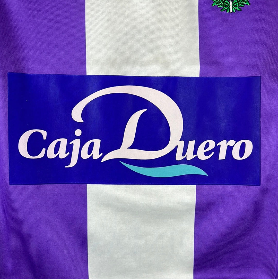 Real Valladolid 2007-2008 Match Worn Home Shirt - Medium - Garcia Calvo