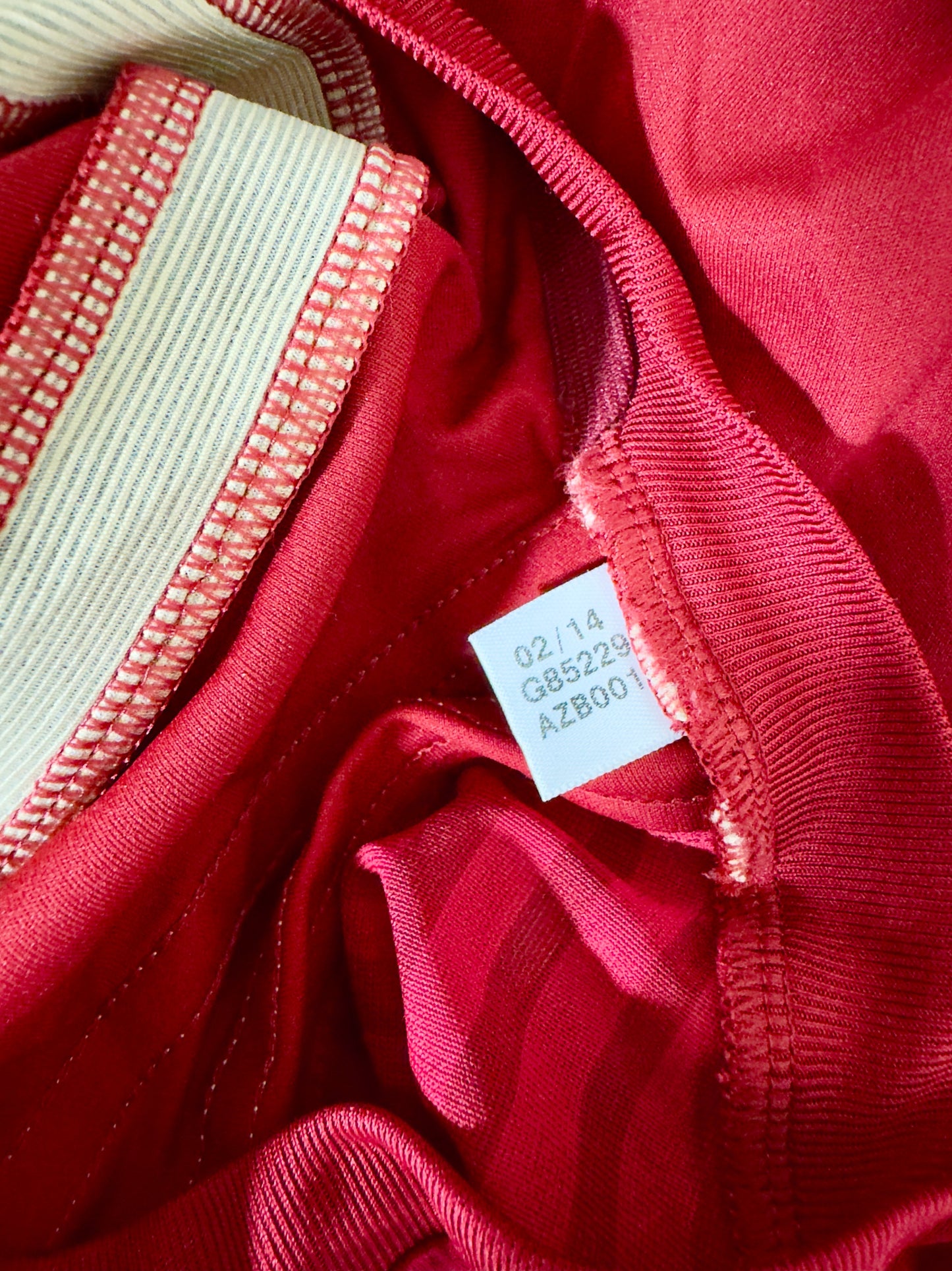 Spain 2013-15 Player Issue L/S Home Shirt - Size 6 (S Fit)
