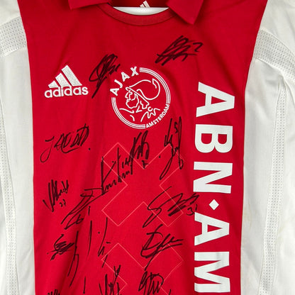 Ajax 2006/2007 Signed Home Shirt - Squad Signed